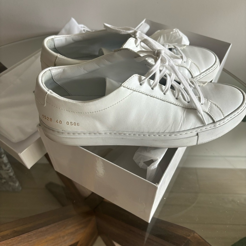 The Common Projects - Achilles White Leather Sneaker (EU 40) US W10 / M7